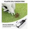 Outdoor Golfs Tees Holder Portable Golfs Tees Carriers Hanging Stand with 12pcs Tees, Green Fork, Pencil, GolfBall Marker