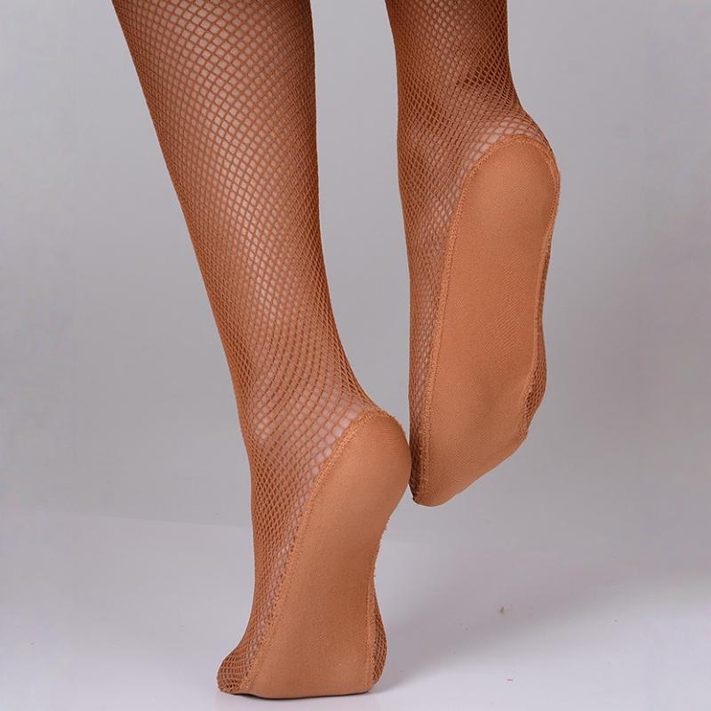 Extra Große Größe Tanzstrumpfhose Hochwertiger Stoff Kompressionsstrümpfe Mit Anti-Rutsch-Sohle Damen Dehnbar Fishnet Strumpfhose M