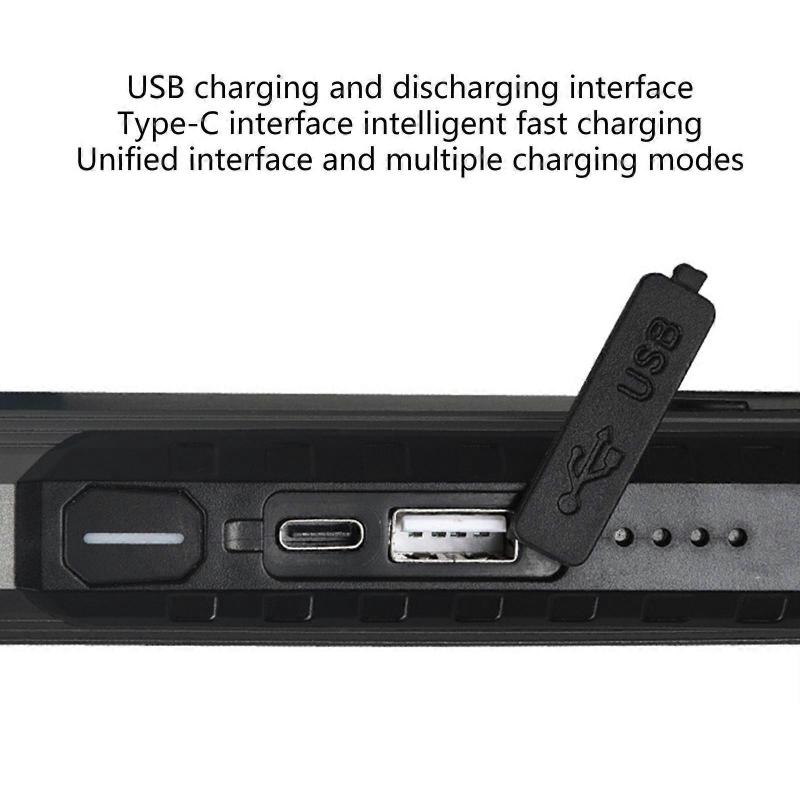 Portable Work Light LED Flashlight Camping Torch Light Outdoor Camping Emergency Lamp Magnetic Car Repair Light