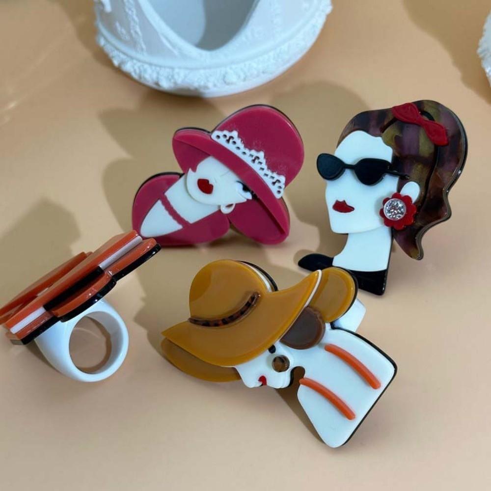 Waterproof Exaggerated Art Ring Finger Circle Modern Lady Finger Circle  Women