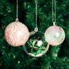 5PCS Large Capacity Christmas Transparent Ball DIY Bauble Ornament Hollow Fillable Bauble Balls Home Party Gifts Box Decor