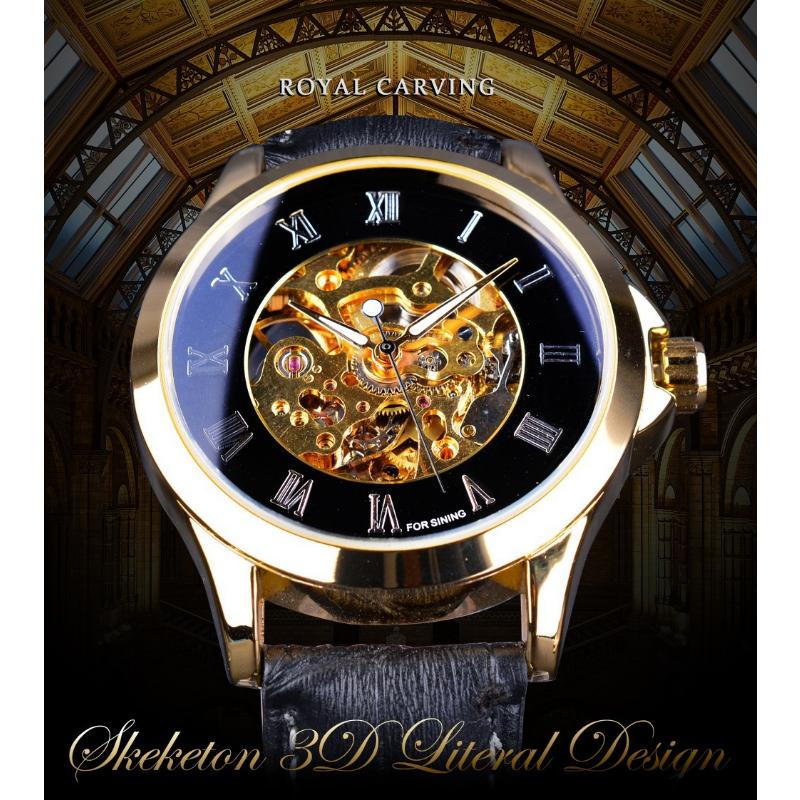 Forsining Men Fashion and Leisure Hollow Automatic Mechanical Watch
