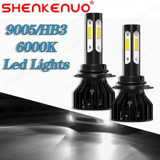 4-сторонние мощные огни для авто, машины, света, автомобиля, лампы HB3/9005 LED СУПЕР БЕЛЫЕ 2 шт.