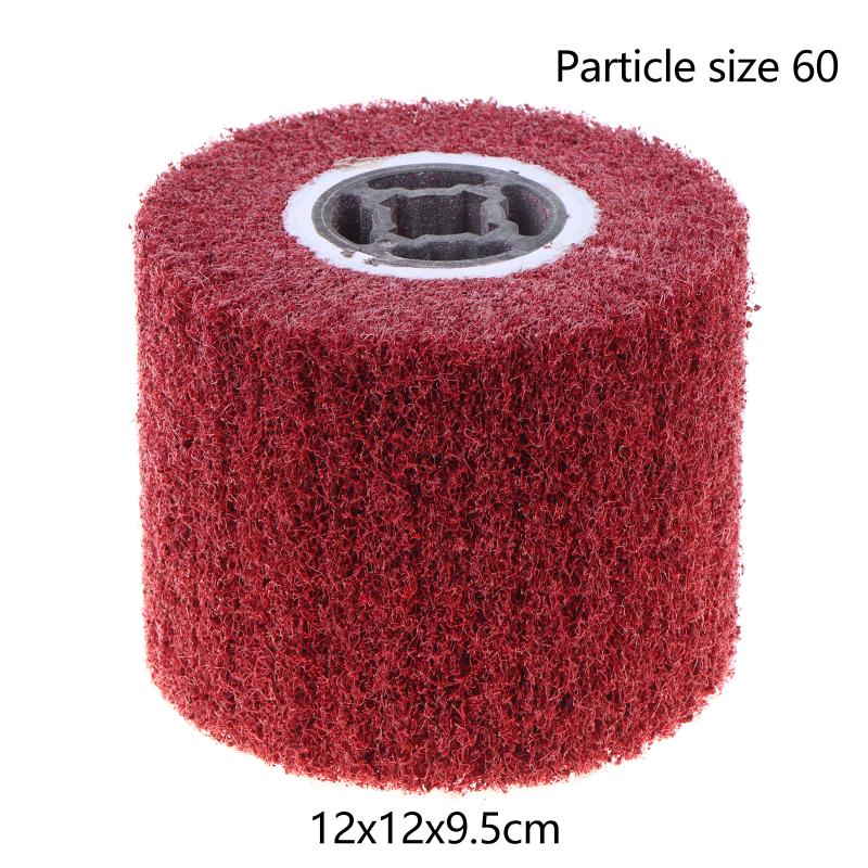 Stainless Steel Drum Polishing Wheel Wire Drawing Brush Non-woven Poly Felt for Automotive Body Polishing Rust Removal