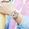 SANDA New Digital Women Watches Student Sports Chronograph Calendar Lady Quartz Wristwatch Waterproof Girl Electronic Clock