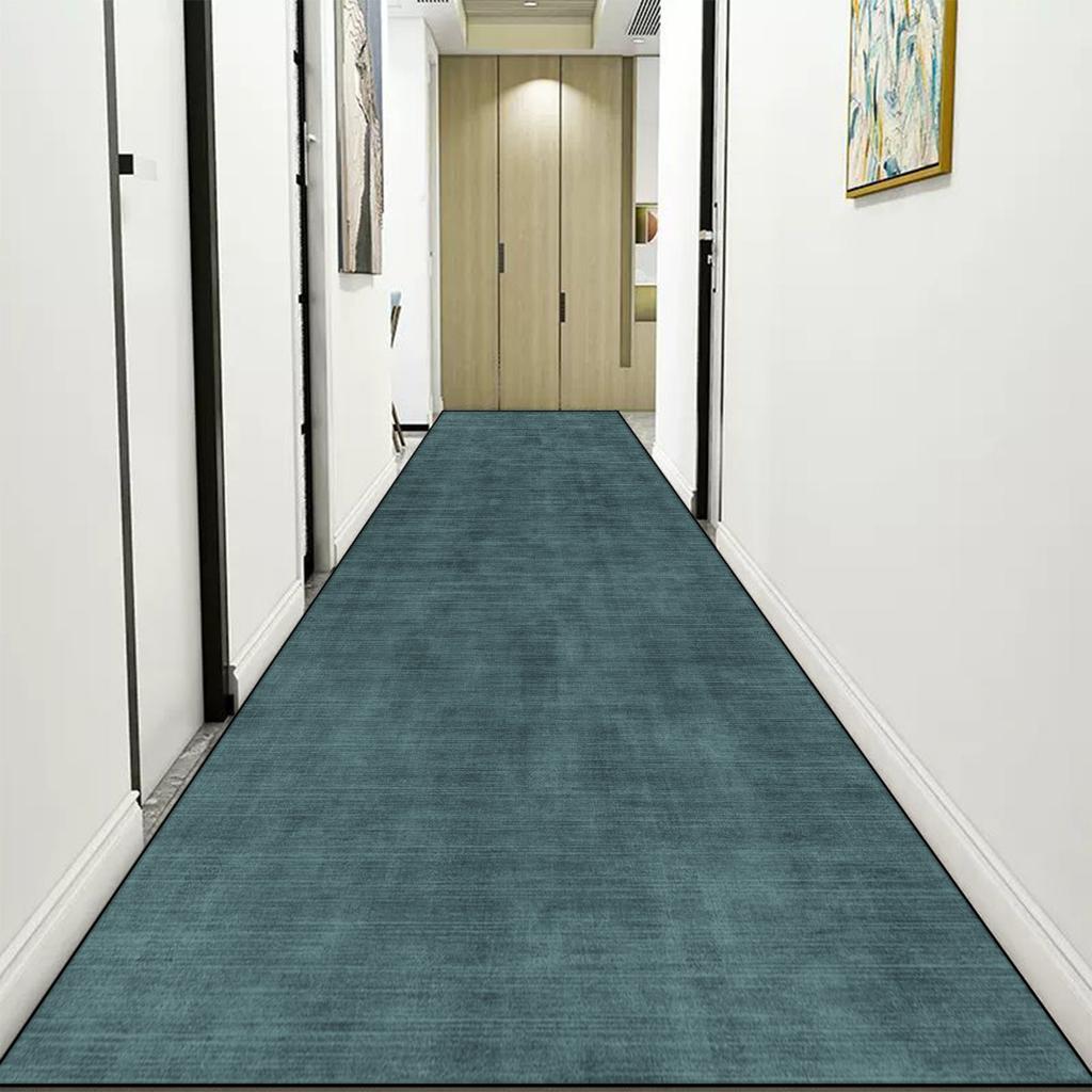 Leichter Luxus Langer Flurteppich Einfarbig Abstrakt Hallenläufer Teppiche Modern Flur Gang Bodenmatte Schlafzimmer Bettvorleger