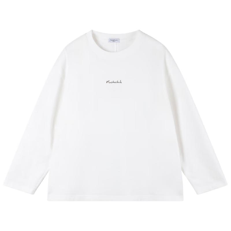 Mucmukn Kids  Unisex Long Sleeve Cotton T-Shirt 110