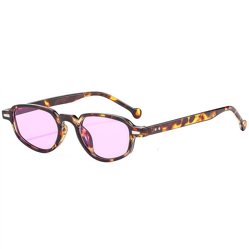 New Retro Fashion Punk Cat Eye Women Sunglasses  Brand Classic Rice Nail Design Outdoor Casual Men Glasses Uv400