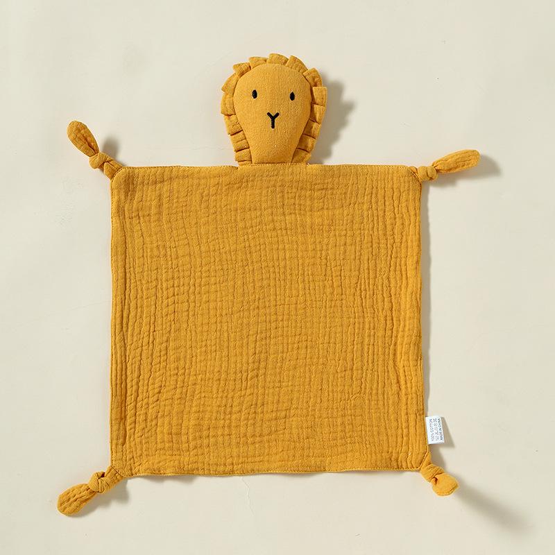 Pure Cotton Baby Comfort Toy: Rabbit Sleep Companion Crinkle Handkerchief
