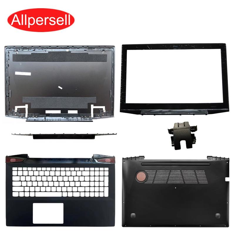 Laptop case For Lenovo Y50 Y50-70 Y50-80 Top cover Screen frame palm rest bottom shell Hinge Network cable port cover bezel