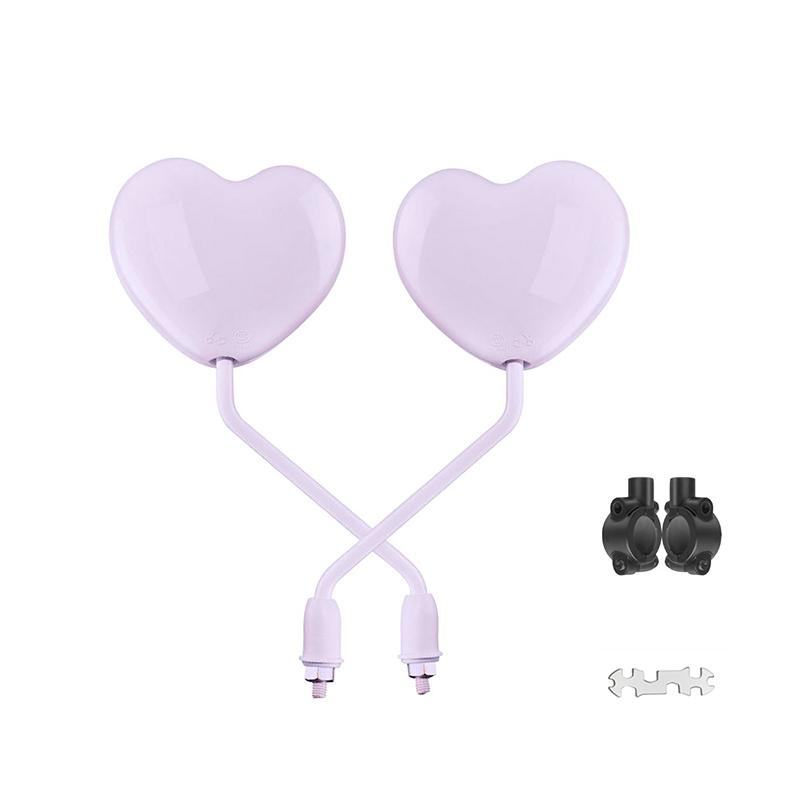 

8 мм Зеркало заднего вида мотоцикла в форме сердца HD Антибликовое ABS Универсальное Электровелосипед Скутер Аккумуляторный автомобиль Выпуклое зеркало Декор Новое