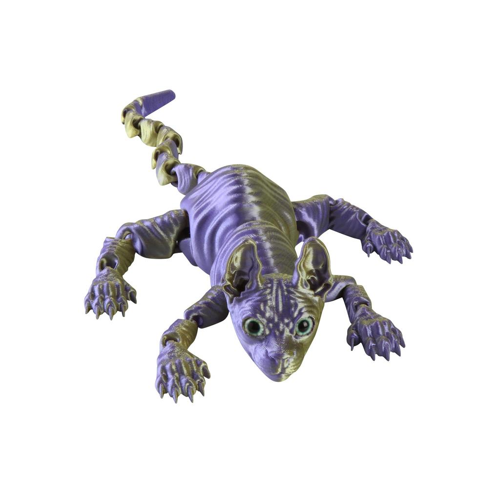 3D Printed Articulated Sphynx Sensory Stress Toy, 3d Printed Sphynx, Egyptian Cat, Hairless Cat
