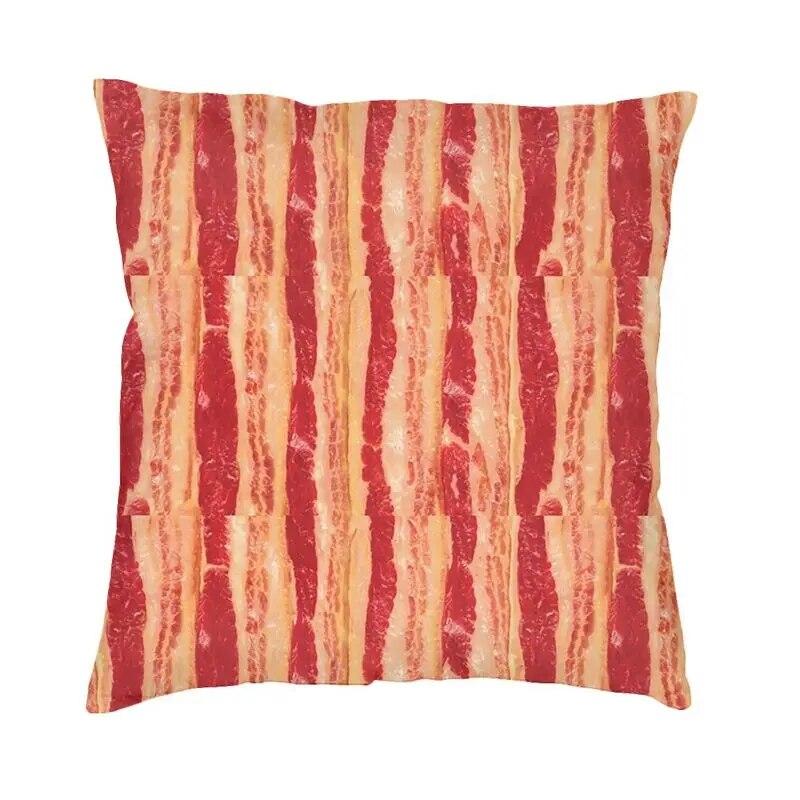Bedroom Sofa Pillowcases Living Room  Home Decor Bacon Pattern Cushion Covers