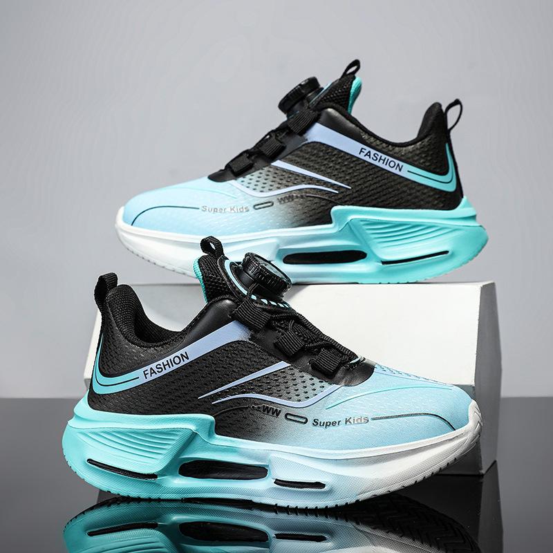 Autumn 2025 Mesh Breathable Boys' Sports Shoes - Casual, Non-slip, Trendy Running Sneakers for Kids.