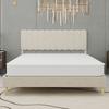 3D breathable mattress independently wrapped, noise free, soft, sturdy, dual support, providing back care, size: 140 * 200cm, thickness: 23cm, white