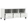 TV Stand White 100.5 x 39 x 43.5 cm Steel