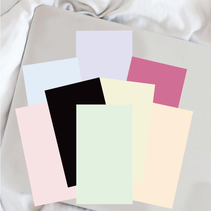8pcs Solid Color Pone Case Back Card Sticker Fun Fashion Pure Color Happy Refrigerator Helmet Office Desk Notebook Phone Sticker