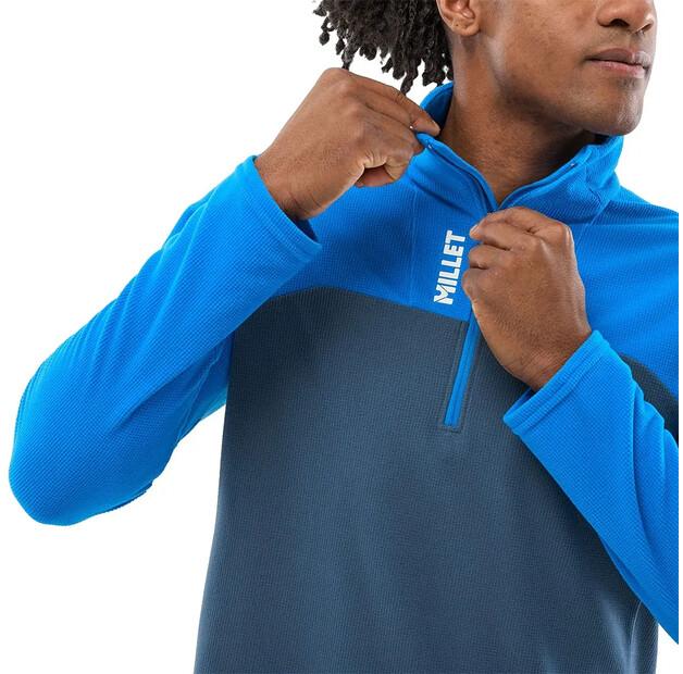 Millet Fleece Jacket with Half-zip Ubic Lightgrid