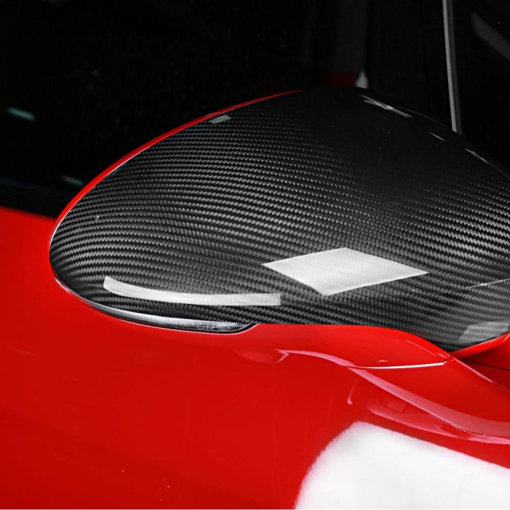 Rückspiegelabdeckungen aus Kohlefaser für Panamera 971 2017-2023 Dry Carbon Verkleidung