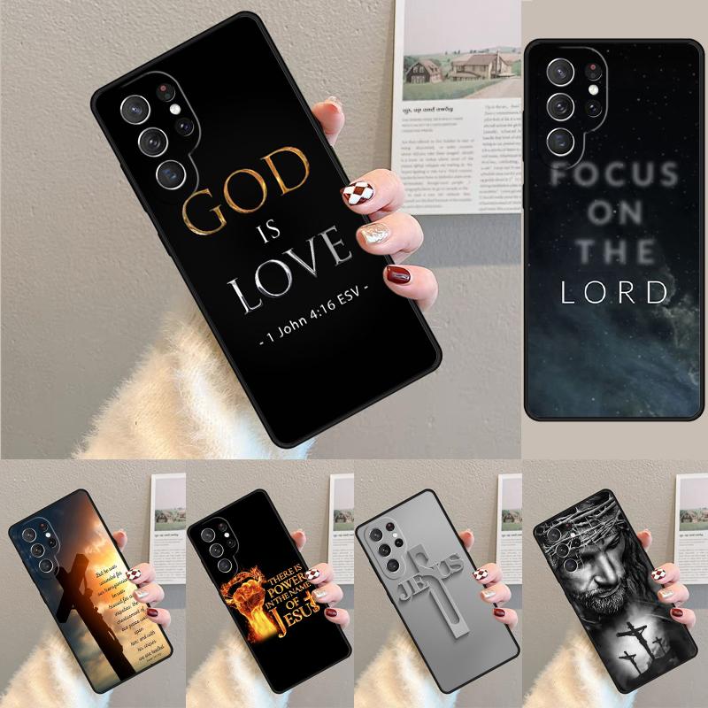 Faith Christian Religious Jesus Phone Case for Samsung Galaxy note 10 pro S26 Ultra S23 S24 FE S25 S21 S22 PLUS shockproof Cove