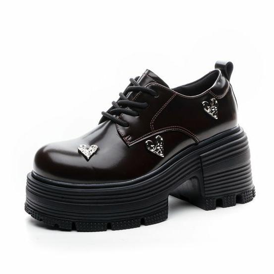 Fashion 9cm 2025 Patent Microfiber Leather Platform Wedge Autumn Pumps Ankle Boots Fashion Mary Jane Chunky Heels Spring Shoes