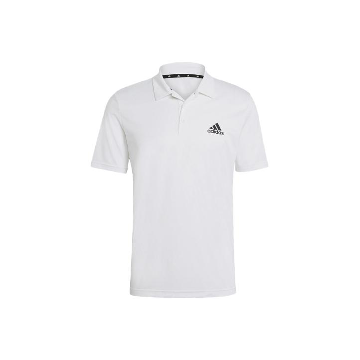 Adidas Performance Training Breathable Short Sleeve Polo Shirt Men Tops White GM2154