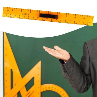 Großer gerader Lineal Mathe Geometrie Zeichenwerkzeug Einfach zu bedienen Praktisch mit abnehmbarem Griff