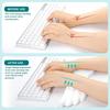 Tastatur Maus Handgelenkauflage Engelsflügel Memory Foam Mauspad Set Handgelenkstütze Ergonomisch Rutschfest für Computer Laptop Einfaches Tippen