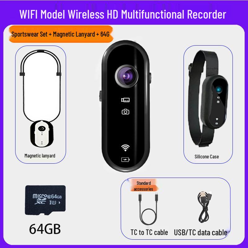 Thumb Action Camera for Cycling & Mountaineering - HD 1080p Ultra-Wide Angle 