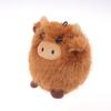Simulated Scottish Highland Cow Plush Toy Keychain Cute Stuffed Animal Ornaments Kawaii Soft Plush Doll Pendant Bag Charm Gifts