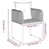 3156500 vidaXL Garden Dining Set 5 Pcs Black