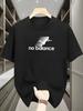 2026 Cotton Summer Unisexs T Shirt Soft Breathable Fabric No Balance Letter Pattern Print Versatile Item Suitable Daily Commuting