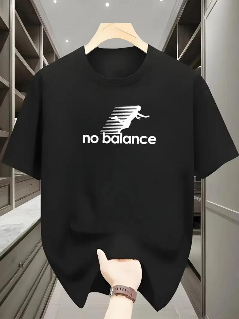 2026 T-shirt Estiva Unisex in Cotone Tessuto Morbido Traspirante Senza Equilibrio Stampa con Lettere Versatile Adatta per il Pendolarismo Quotidiano