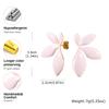 Elegant Pink Green Enamel Leaf Shaped Stud Earrings for Women Girls, Dainty Fashion Personality Design Stainless Steel Jewelry