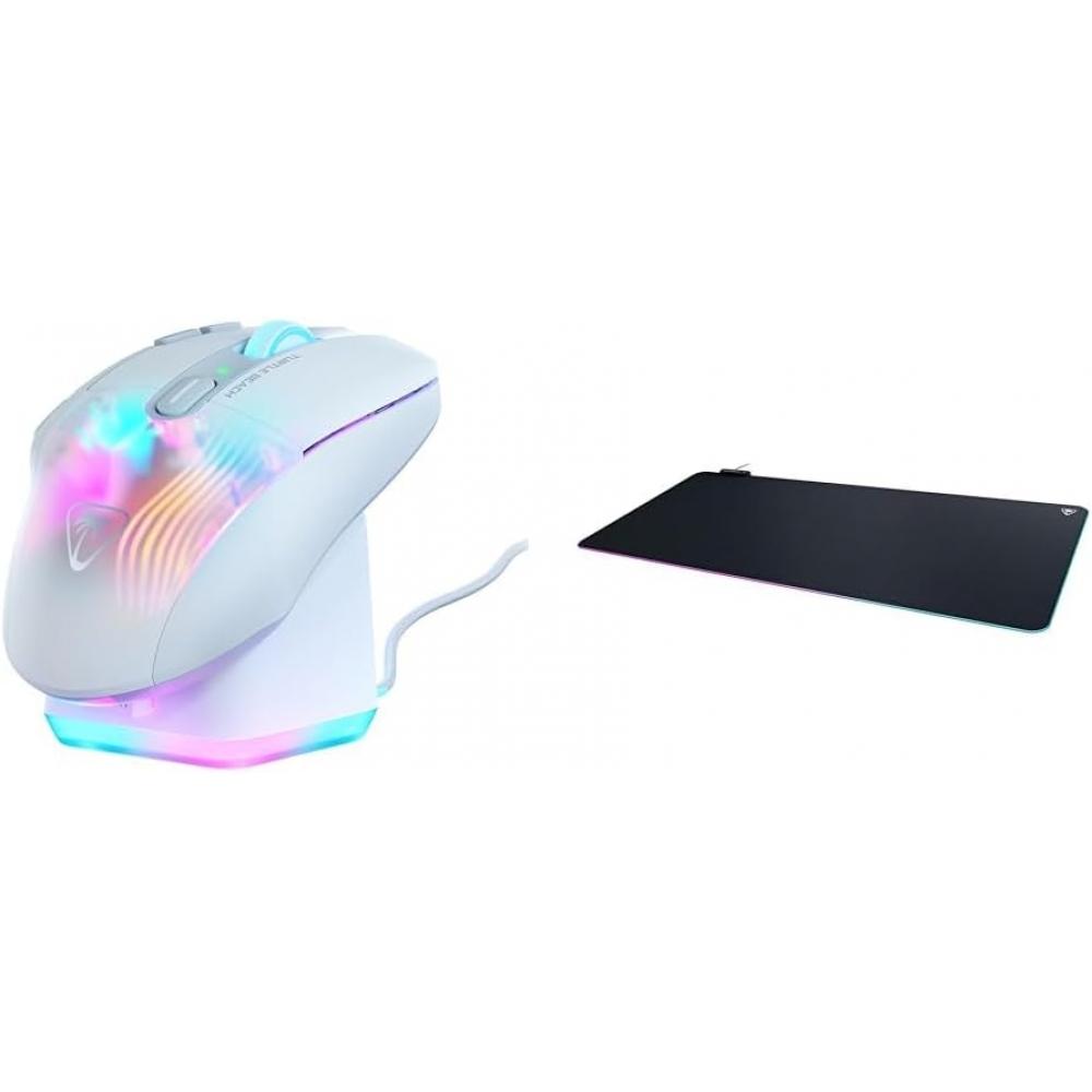 Игровой набор Turtle Beach Мышь + Большой RGB Коврик + Мышь Sense Aimo Xxl Белый Xp