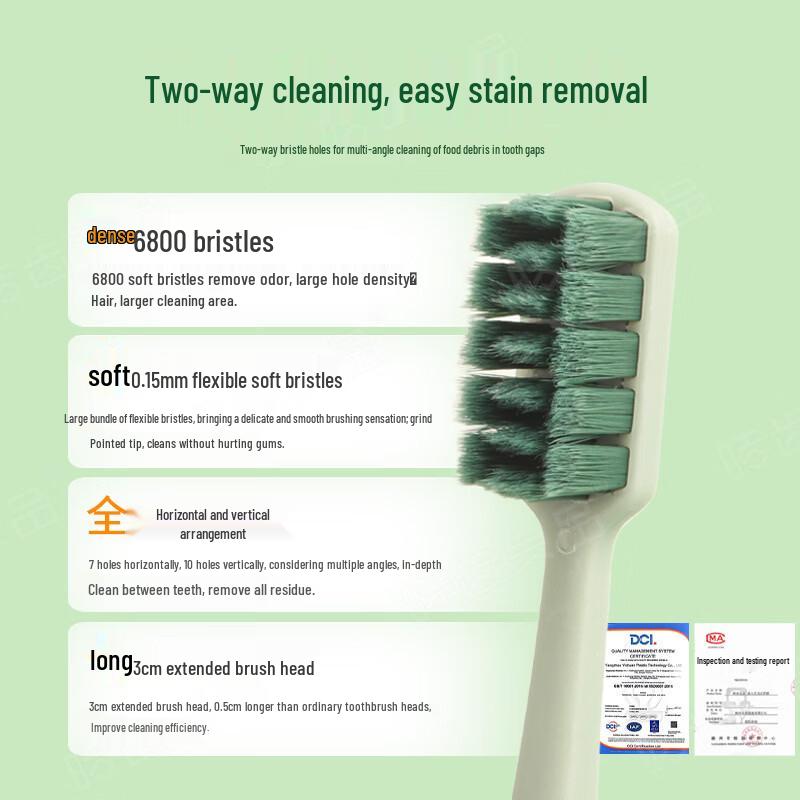Haocilp Premium Soft-Bristle Adult Toothbrush