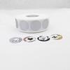 1000Pcs 0.63 Inch Scratch Off Stickers 16mm Round Holographic Silver Color Metallic Hologram Game Scratch Off Card