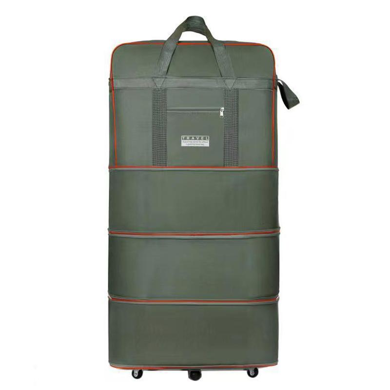 

Складная дорожная сумка чемодан универсальное колесо ящик для хранения путешествия за границу авиаперевозка большая вместимость выдвижная багажная сумка зелёный