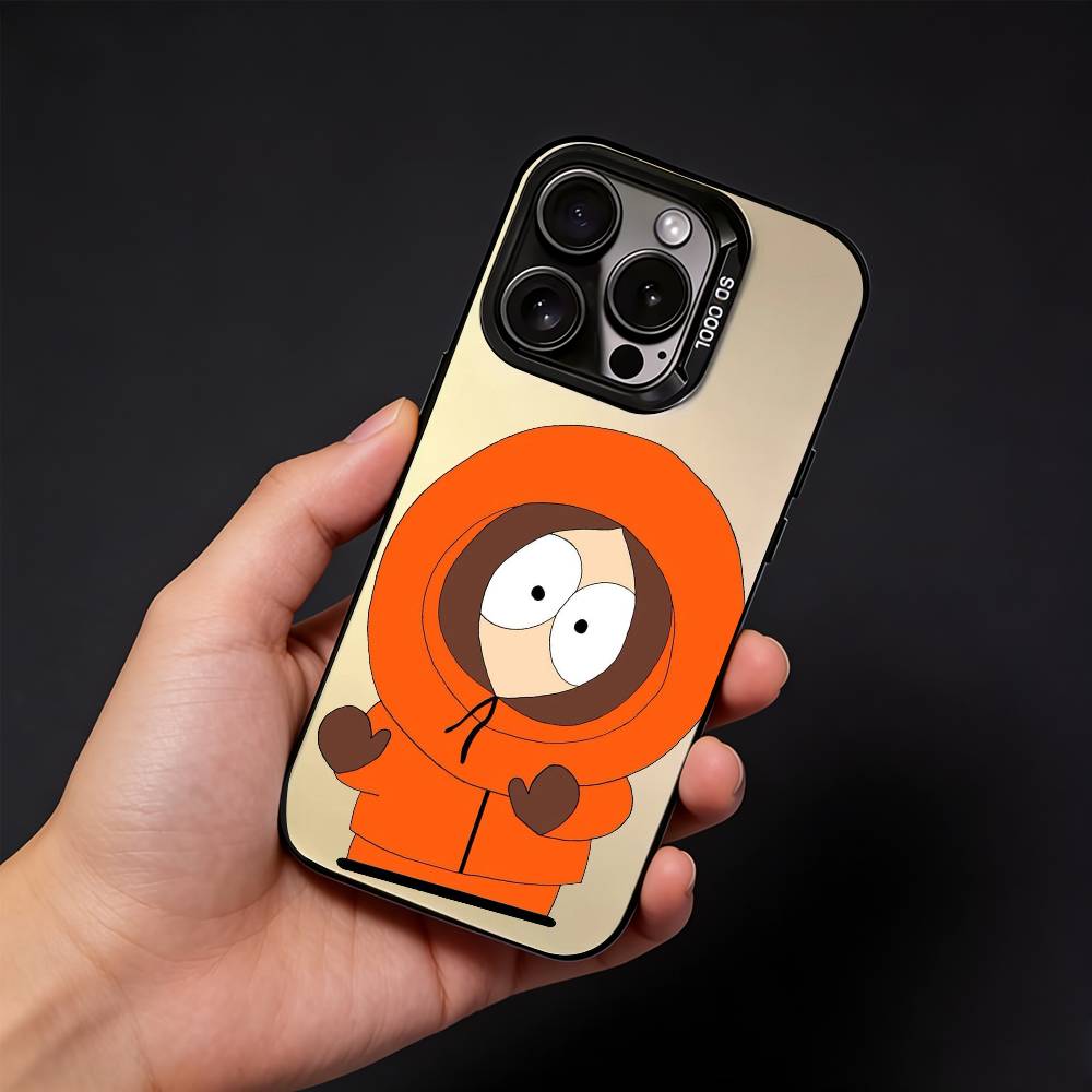 Kenny McCormick S-South Park Phone Case For iPhone17, 16,15,14,13,12 Pro Max Black Candy Matte Shockproof Cover iPhone16plus