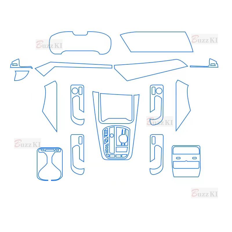 Para BMW X5 G05   Pantalla del Salpicadero de Navegación Interior del Automóvil Película Protectora de TPU para Coche Cubierta Pegatina Anti-Arañazos