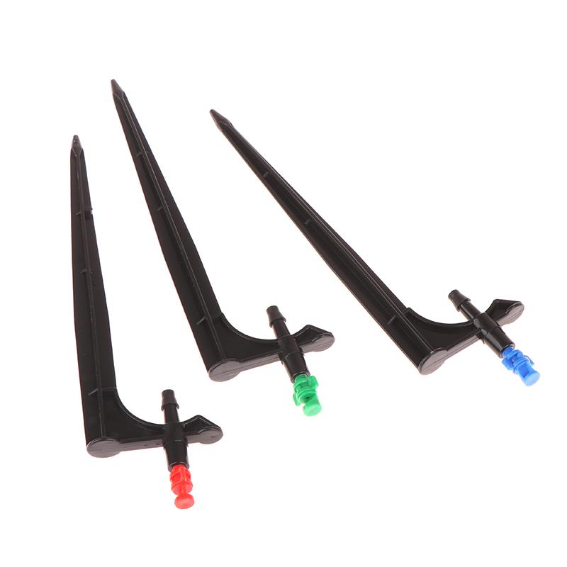 10Pcs 90/180/360 Degree Micro Misting Nozzle 16.5Cm Stake Hose Connector Greenhouse Garden Irrigation Watering Sprinkler