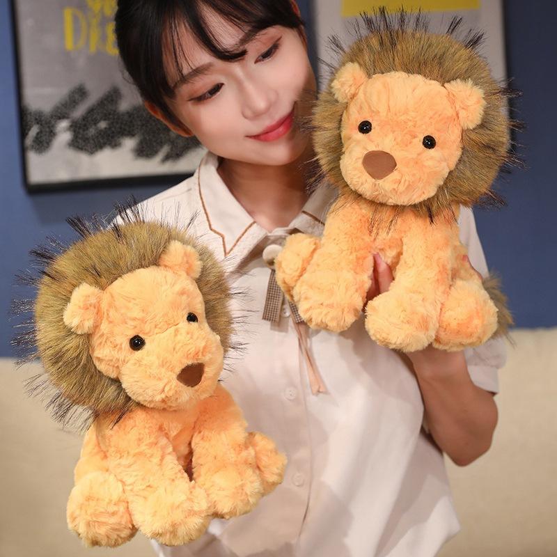 Cute Forest Animal Little Lion Doll Plush Toy Lion Doll Children's Soothing Ragdoll Birthday Gift