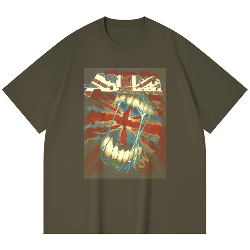 230 Gsm 100% Cotton Heavy Metal T-Shirt Rock Band Popular Music Print Unisex Heavy Cotton T Shirt