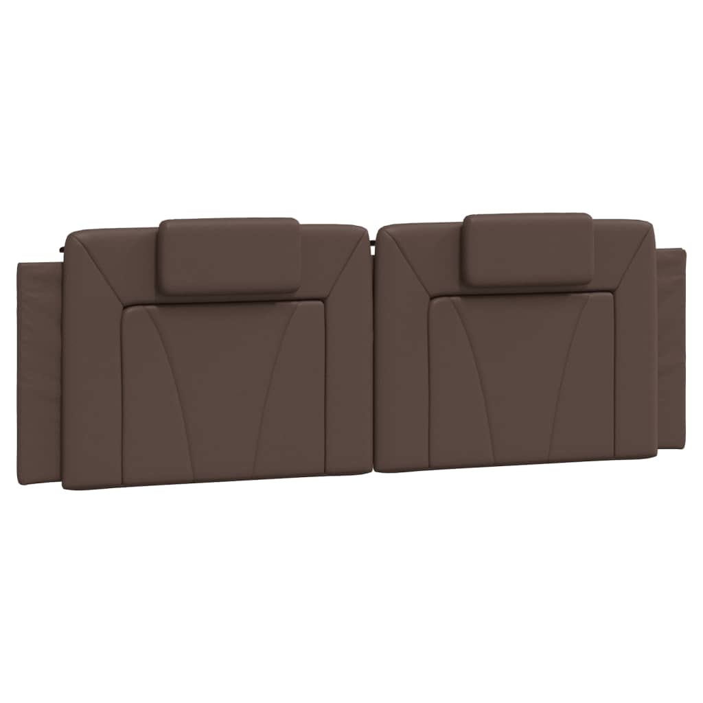 Vidaxl Headboard Pillow, Brown, 160 Cm, Faux Leather