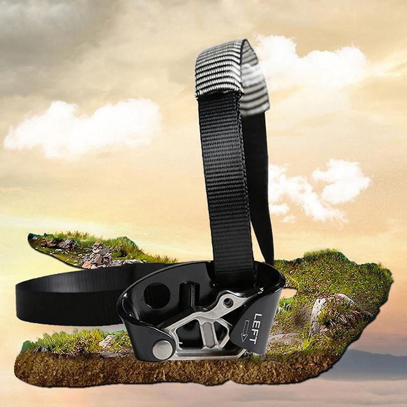 Outdoor Left Foot Ascender Riser Ascending Device Rock Climbing Mountaineering Equipment #6381