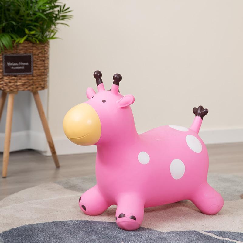 Inflatable Bouncy Horse Riding Toy with Music - Safe for Children and Adults, Non-toxic