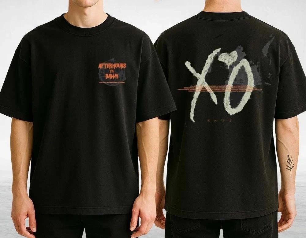 

HOT! The Weeknd After Hours Til Dawn XO Graffiti T-Shirt Fans Gift Size S-4XL High-end Luxury Is for Both Men and Women Top Y2k 4XL