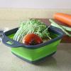 Silicone Colander, Colander, Vegetable and Fruit Drainer, Square, Convenient for Outdoor Use! Includes Two Large and Small Sizes. Convenient and Profe