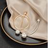 Fashion Imitation Pearl Pendant Brooches Anti-Light Exposed Clothing Safety Pin For Women Sweater Cardigan Decor