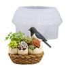Bird Nest Silicone Mold 3D Egg Basket Resin Mold Nonstick DIY Bird Nest Reusable Spring Easter Decorative Bowl Candle Mold